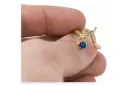 Ring Vintage style Sapphire 14K Yellow gold vrc095y